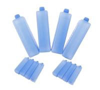 FOMIYES 12 Piezas Paquetes de Hielo Reutilizables Pequeños para Neveras Portátiles y Bolsas de Almuerzo, Bloques de Congelación de Cristal de Hielo para Enfriamiento Rápido en Camping y