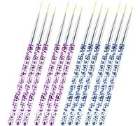 FOMIYES 12 Piezas Pinceles de Diseño de Uñas Acrílico Herramientas para de Uñas para Decoraciones Diy y Salones de Manicura