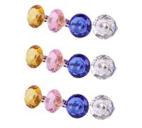 FOMIYES 12 Piezas Soporte De Anillo De Vidrio Anillo De Extensiones De Pestañas Herramientas Del Buque Anillos De Pigmento De Paletas Para Extensiones De Pestañas Cristal