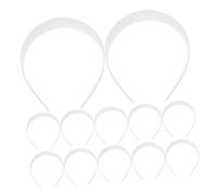 FOMIYES 12piezas Diadema De Plástico Blanca Para Manualidades Diademas De Plástico Para Mujeres y Niñas Para Uso Diario Fiestas y Eventos De Tocados Artesanales