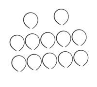 FOMIYES 12piezas Diadema de Plástico Lisa sin Dientes para DIY Accesorios Cabello para Hacer Tú Mismo para Cabello Liso y Cinta Cabeza