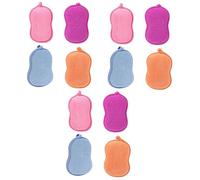 FOMIYES 12piezas Esponjas De Exfoliantes De Doble Cara Para Bebés De Morado y Efectiva Limpieza De Piel Para Recién Nacidos Experiencia De Confortable