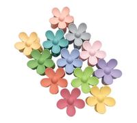 FOMIYES 12piezas Flower Shaped Hair Clips Wear-resistant Claw Clips Daily Use Hair Clasps Decorative