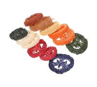 FOMIYES 12piezas Juguetes De Masticar para Animales De Loofah para Hámster y Juguetes para Limpiar Dientes y Comportamientos Disruptivos y