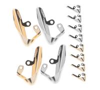 FOMIYES 12piezas Protector De Dedos Del Metálico Para Tacones Altos Forma De Triángulo Para Proteger La Punta Del Zapato Eventos Formales