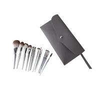 FOMIYES 14 Piezas Brochas de Maquillaje Profesional Brochas de Fibra Sintética para Polvos con Bolsa para Cosméticos para Maquillaje Diario Color Aleatorio
