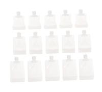 FOMIYES 15 Bolsas Rellenables para Loción y Champú de Viaje, Bolsitas Portátiles de 30ml, 50ml y 100ml Diseño Especial y Material Sub-pet Pa Pe