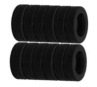 FOMIYES 16 Piezas Fundas para Ruedas de Maleta de Silicona Silenciosas Protectores para Ruedas Giratorias de Maleta o Silla de Oficina Negras