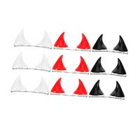 FOMIYES 18piezas Pinzas Cabello de Demonio Accesorios de Resina Fluorescentes Forma de Cuerno para Fiestas de Halloween Cosplay y Disfraces Pasadores Cabello Cuernos para Mujeres