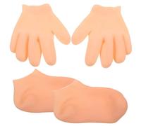 FOMIYES 1juego Guantes Hidratantes Para Mujeres y Calcetines Suaves Protección Para Pies y Manos Secas Confortables y Transpirables Cuidado Diario Piel