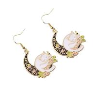 FOMIYES 1par Pendientes Colgantes De Gato Lunar Para Mujer Joyería De Diseño Creativo y Elegante Perfectos Para Ocasiones Especiales y Uso Diario Resistente y Ligeros Para Amigas y