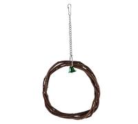 FOMIYES 1pieza Anillo Manzana para Pájaros Juguete Columpio para Aves Soporte De Ratán para Jaula De Juguete para Morder para Periquitos y Agapornis