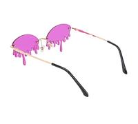 FOMIYES 1pieza Gafas Divertidas Lágrimas Accesorios De Decoración De Para Mujeres Marco Dorado Lentes