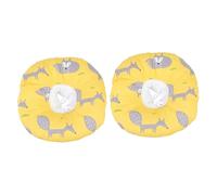 FOMIYES 2 Collares De Gato De Moda De Tela Suave con Cubierta para El Cuello Estilo Isabelino con Diseño Antiarañazos Y Seguro para La Curación.