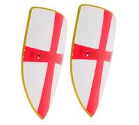 FOMIYES 2 Escudos De Juguete con Números Y Llaves para Caballeros Guerreros Disfraz Medieval Suministros para Fiestas De Cosplay Escudo Pequeño para Fiestas Juego De Escudo Escudo