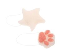 FOMIYES 2 Esponjas de Baño para Bebés y Recién Nacidos, Formas Divertidas de Figura Marina y Pata de Gato, Blandas y Fáciles de Secar, Accesorios de Baño para Niño