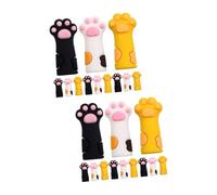 FOMIYES 2 Juegos Manicura Tijeras Para Cutículas Pinzas Cubierta De La Tapa Recortador De Cutículas Estuche De Tijera Pinza Para Cutículas Cubierta Del Mango Piel Muerta Tapa 12 piezas * 2