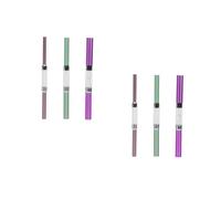 FOMIYES 2 Juegos Palo Moldeador Clavos Tijeras De Cejas Pincel Equipo Para Uñas Agarre Gel Uñas Gel De Uñas Tubo Para Forma A Las Uñas Modelado Del Arte Del Clavo Aluminio 3 Piezas * 2