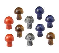 FOMIYES 2 Juegos Seta De Cristal Hongo De Hadas Seta Pequeña Champiñón Jarrones Regalitos Cumpleaños Adornos Para Jardin Adorno De Hongo Maceta Arte De Setas Piedra Natural 10 Uds * 2