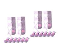 FOMIYES 2 Juegos Té De Hoja Suelta Cesta Reutilizable Fragancia Minis Papelera Revestimientos Celofán Plegable Pequeñas Bolsas De Basura Lona Poliéster Algodón Púrpura 10 Uds * 2