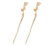 FOMIYES 2 Palillos Pelo Chinos Vintage de Aleación de Zinc 17 CM Diseño Irregular Que Sujeta el Cabello Firmemente para Fiesta y Banquete