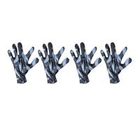 FOMIYES 2 Pares De Mano Guantes De Mano Durante La Noche Hidratante Guantes Humectantes De Algodón Rosado Guantes De La Mano Papel Aluminio Platino