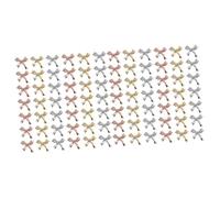 FOMIYES 2 Piezas 1 decoración de uñas decoración metálica piedras preciosas pegatinas pernos prisioneros del clavo del bowknot suministros de manicura corbata de moño Decorar