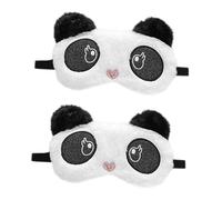 FOMIYES 2 Piezas Antifaz Para Dormir Cubierta De Ojos Adorable Para Dormir Cubierta De Ojo Opaco En El Ojo Divertido Ojo De Dibujos Animados Viajar Delicado Máscara Felpa