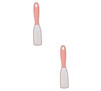 FOMIYES 2 Piezas archivo de piel muerta depurador de metales espátula metálica healthy feet quita durezas removedor de callos de doble cara lima de pies manual lavado de pies