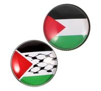 FOMIYES 2 Piezas broche de bandera decoración auténtico insignia nacional de esmalte para alfileres de bandera Pin de la bandera de Israel y Estados Unidos Aleación de zinc