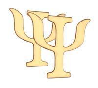 FOMIYES 2 piezas Broches de Solapa Retro con Diseño de Psicología de Aleación Dorada Accesorios Creativos para Ropa Sombreros y Suéteres Alfileres de Letra para Mujeres y Hombres