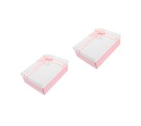 FOMIYES 2 Piezas Caja de de Cartón Resistente con Tapa Elegante y Lazo Decorativo para Propuesta de Dama de Honor Presentación Sofisticada para Bodas y Celebraciones Diversas