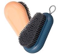 FOMIYES 2 Piezas Cepillo de Lavado Multifuncional para Ropa y Calzado Cepillo de Limpieza para Cocina y Baño Cerdas Gruesas y para Zapatillas y Ropa Limpieza Efectiva Esquinas Difíciles