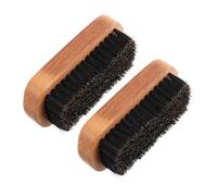 FOMIYES 2 Piezas Cepillo Para Barba De Madera Para Hombre Unidades Mango De Haya Cepillo Para Bigote Cuidado Barba Para Alisar El Cabello y Limpiar Zapatos Casa