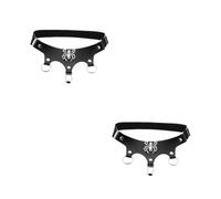 FOMIYES 2 Piezas Cinturón de Muslo Gótico de Cuero PU con Diseño Antideslizante Accesorio Punk para y Conciertos para Looks y Atrevidos