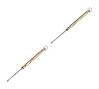 FOMIYES 2 Piezas Cuchara De Oreja De Aleación De Titanio Cera De Oído Cuchara De Oreja En Espiral Tapones Para Los Oídos Para Herramientas De Limpieza De Oídos Golden Acero Inoxidable