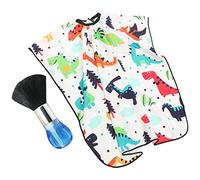 FOMIYES 2 Piezas De Capa De Corte De Pelo Para Niños Y Cepillo De Plumero Para El Capa De Corte De Pelo Profesional Para Salón Delantal De Peluquería Para Niños Paño Envolvente