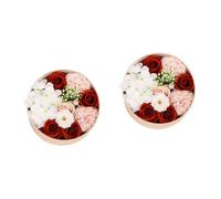 FOMIYES 2 Piezas De Jabón Floral En De Recuerdo Mujeres Pétalos De Rosa Jabón Perfumado Rosa Aniversario Rosas Perfumadas Flores De Aniversario Jabón De Rosas De Navidad