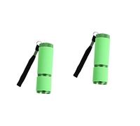 FOMIYES 2 Piezas De Linterna De Arte De Uñas Mini Linterna Linterna Recargable Linterna Verde Secador De Curado De Uñas Lámparas De Curado De Uñas Salón De Manicura Secador De Uñas