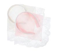 FOMIYES 2 Piezas Diademas Triángulo de Encaje para Mujer Bandana Antideslizante Accesorio y Transpirable para y Decoración