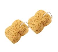 FOMIYES 2 Piezas Esponja Natural De Matorral Tailla De Muesca Cepillo Para El Cuerpo Del Baño Trapo De Lufa Natural Paño Exfoliante Coreano Toallita Exfoliante Japonesa Marrón Claro