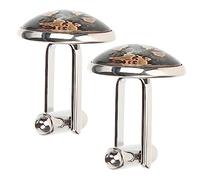 FOMIYES 2 Piezas Gemelos de Traje para Hombre con Diseño de Cufflinks Retro para Camisas Accesorios Elegantes para Ocasiones Formales para Hombres Cumpleaños y