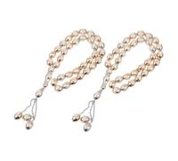 FOMIYES 2 Piezas Handheld Rosary Bracelets con Contador Árabe Joyería Religiosa para y para Hombres y Mujeres