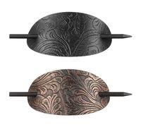 FOMIYES 2 Piezas Horquilla Palitos De Pelo Chinos Palo Para Peinar El Cabello Palo De Moño De Pelo Palo De Pelo De Moño Pasador De Perder Cabello Recogido Europeo y Americano Cuero