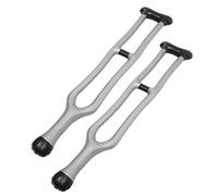 FOMIYES 2 Piezas Juguetes de muleta inflables Broma muletas Caminante Accesorio de Cosplay Accesorio de Fiesta Divertido Apoyo de Marco Inflable de polivinilo Gris