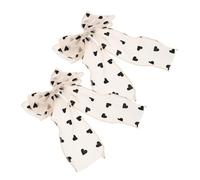 FOMIYES 2 Piezas Large Bowknot Hair Barrettes With Ribbon Stylish Hairpins For Secure Spring Mechanism Lightweight Mesh Design For Casual And Formal Occasions