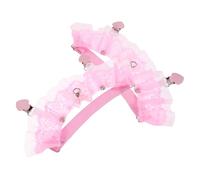 FOMIYES 2 Piezas Ligas de Muslo de Encaje Lolita Elásticas Antideslizantes para Novia Accesorios Cómodos para Pierna Bodas y Fiestas