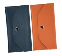 FOMIYES 2 Piezas Mini Cartera PU Cuero Falso para Dinero Organizador de Presupuesto Bolsillo Compacto para Recibos Bolsillo Seguro y Versátil para Mujer