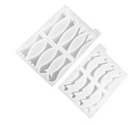 FOMIYES 2 Piezas Molde de Silicona para Piezas de Ajedrez Flexible y Fácil de Limpiar para Resina Epoxi DIY Incluye Moldes para Crear Fichas Claras y Oscuras Personalizables con Brillo