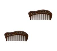 FOMIYES 2 Piezas Peine de sándalo hair care scalphero massage incienso de sándalo herramienta de peluquería sin peine estático peines Peine de pelo de peine de masaje creativo